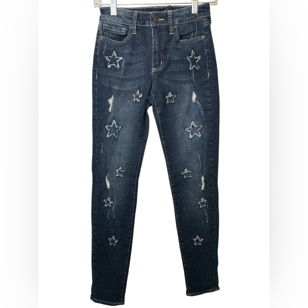 Buffalo David Bitton Women's Blue Jeans Hope Mid Rise Skinny Comfort Stretch